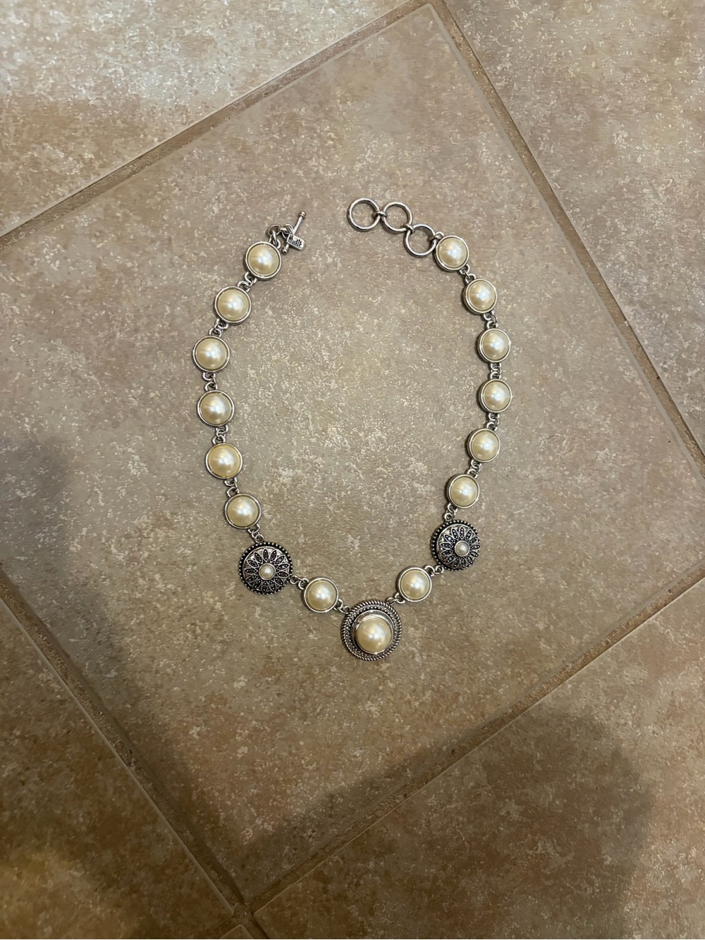 Ginger Snap Pearl Necklace